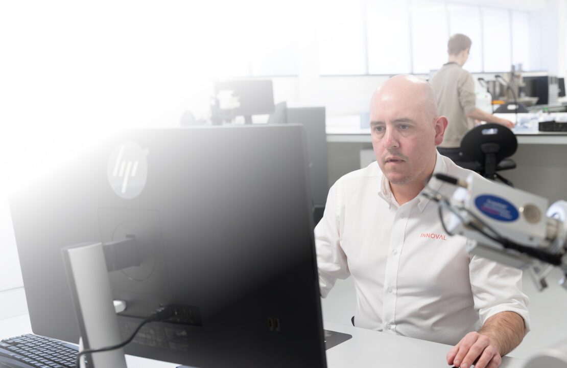 In the Innoval lab looking at Strategic support & best practice.